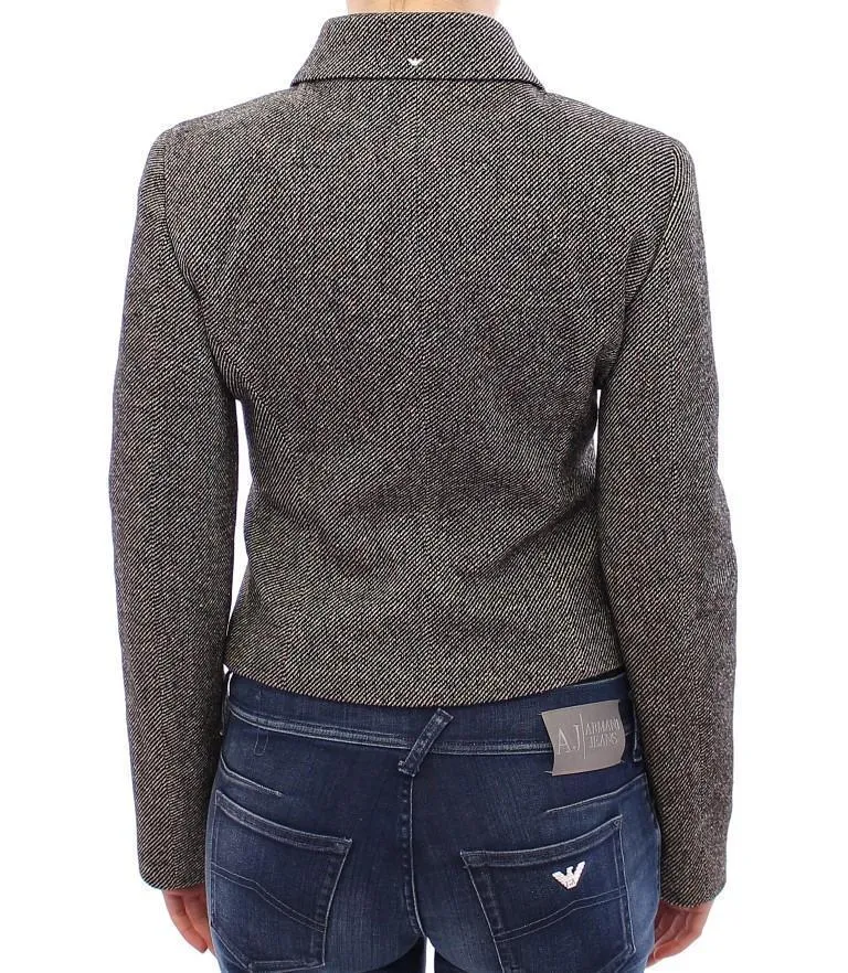 Gray Black Salt Peppar Coat Jacket