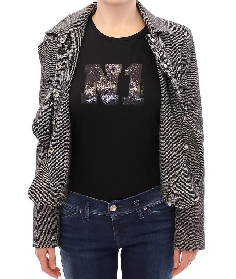 Gray Black Salt Peppar Coat Jacket