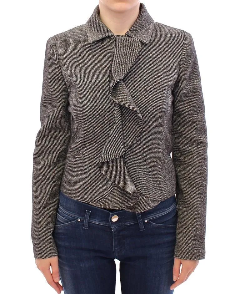 Gray Black Salt Peppar Coat Jacket