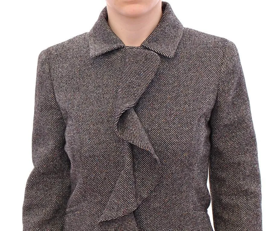 Gray Black Salt Peppar Coat Jacket