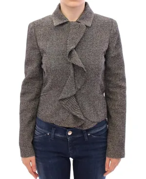 Gray Black Salt Peppar Coat Jacket