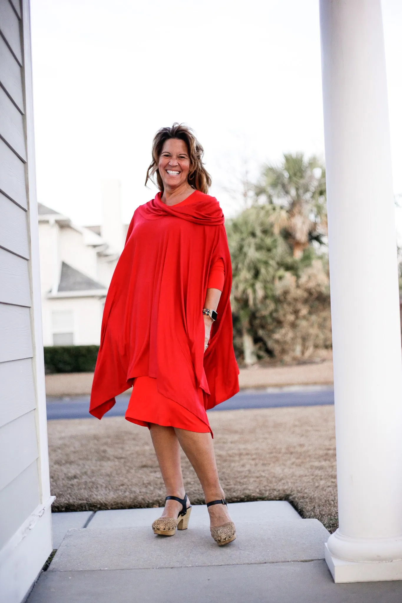 Harlow Cowl Neck Poncho