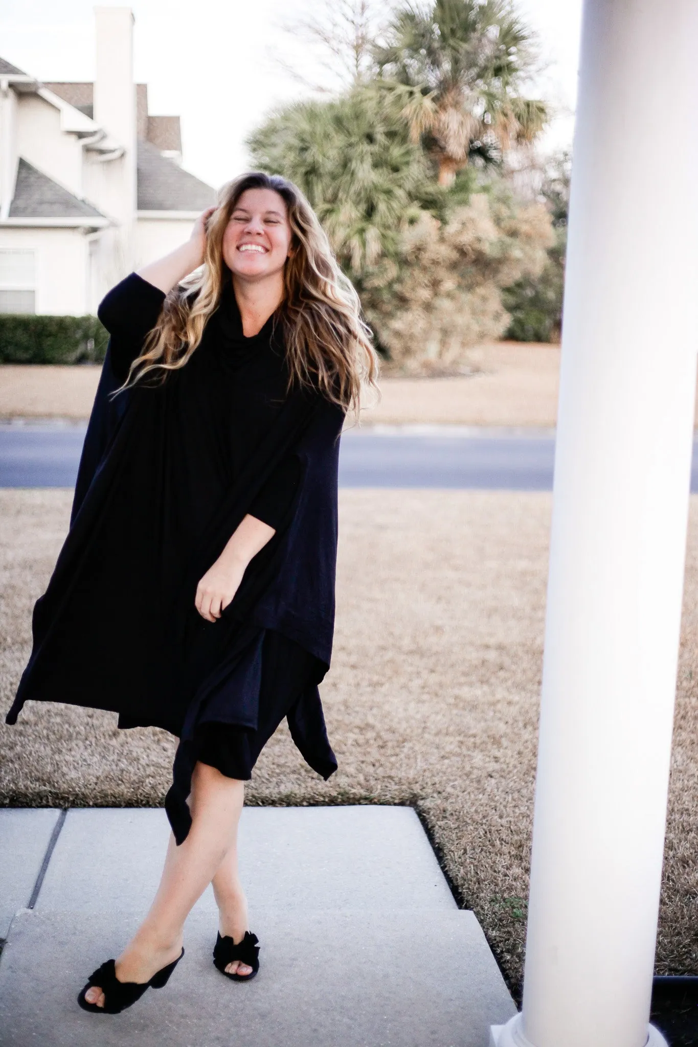 Harlow Cowl Neck Poncho