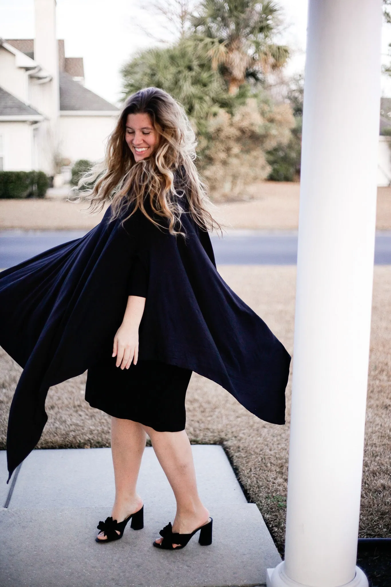 Harlow Cowl Neck Poncho
