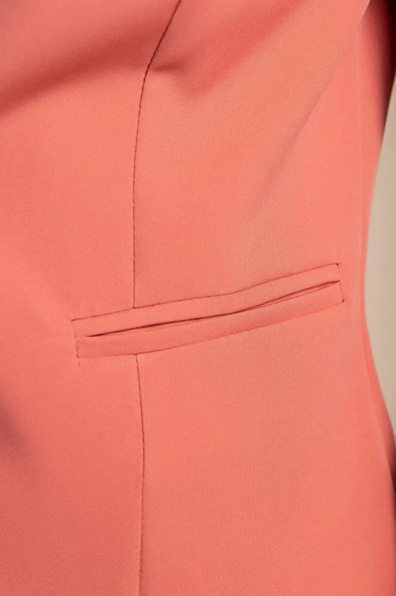 Heather Prism Peach Blazer - Salmon Tone | Italian Made | Femstylo