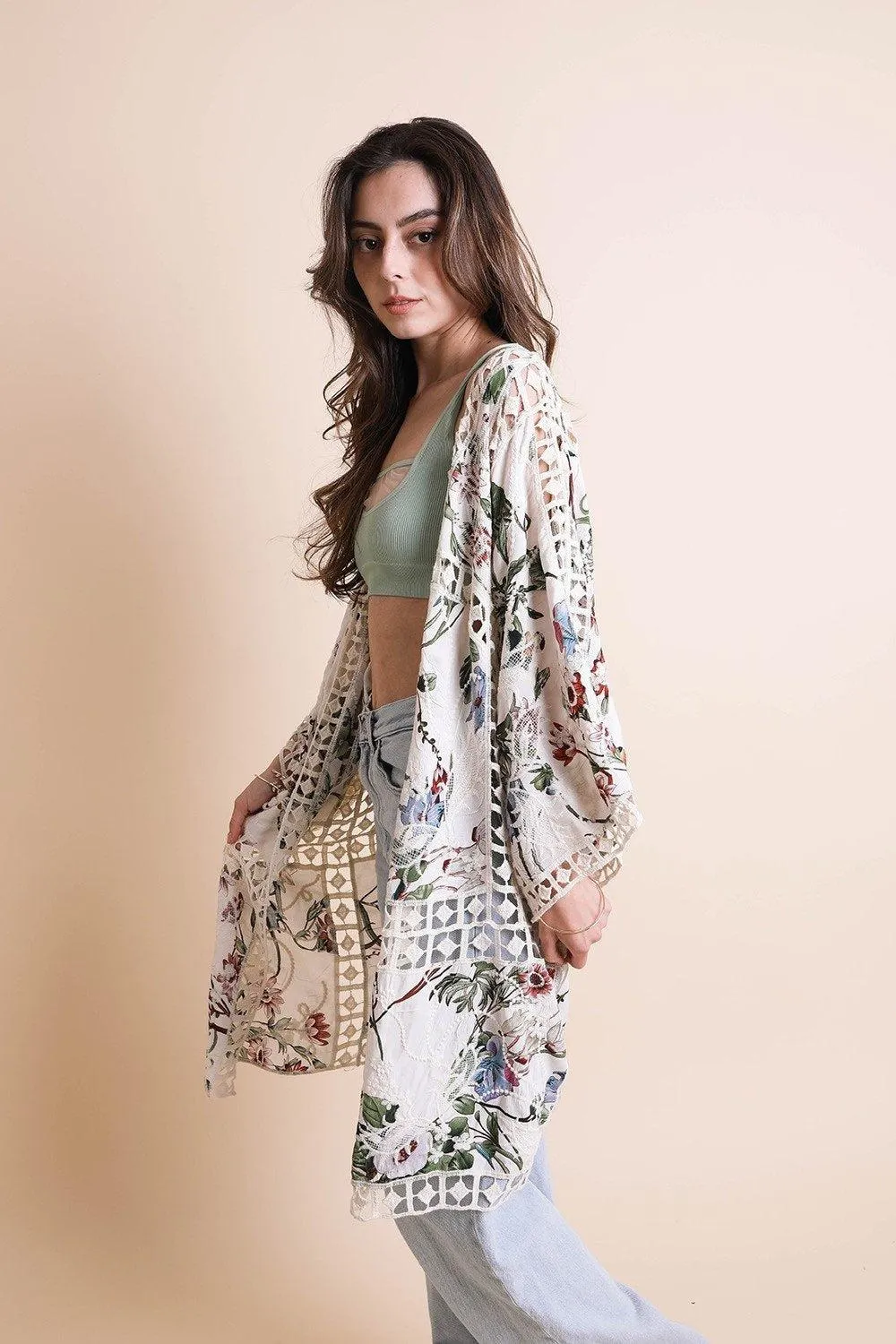 Heirloom Embroidered Kimono - 2 colors