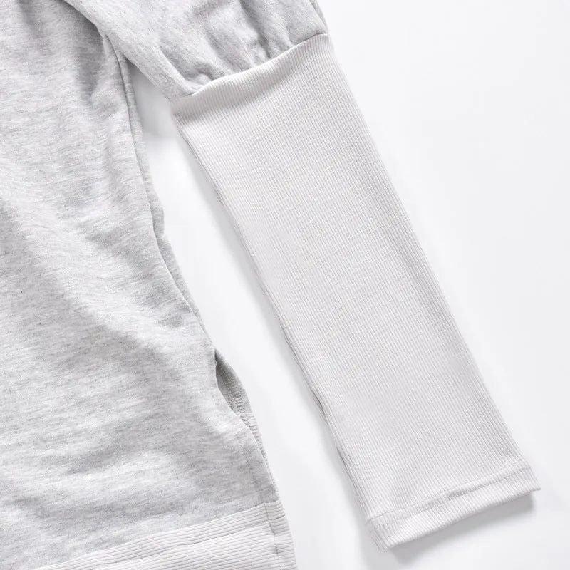 High Collar Long Sleeve Sweatshirts T-Shirts Blouses