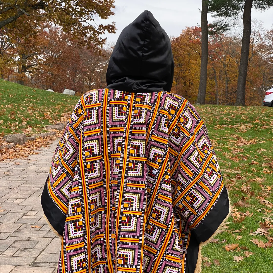 Hoodie Ponchos Anita African Print Wears