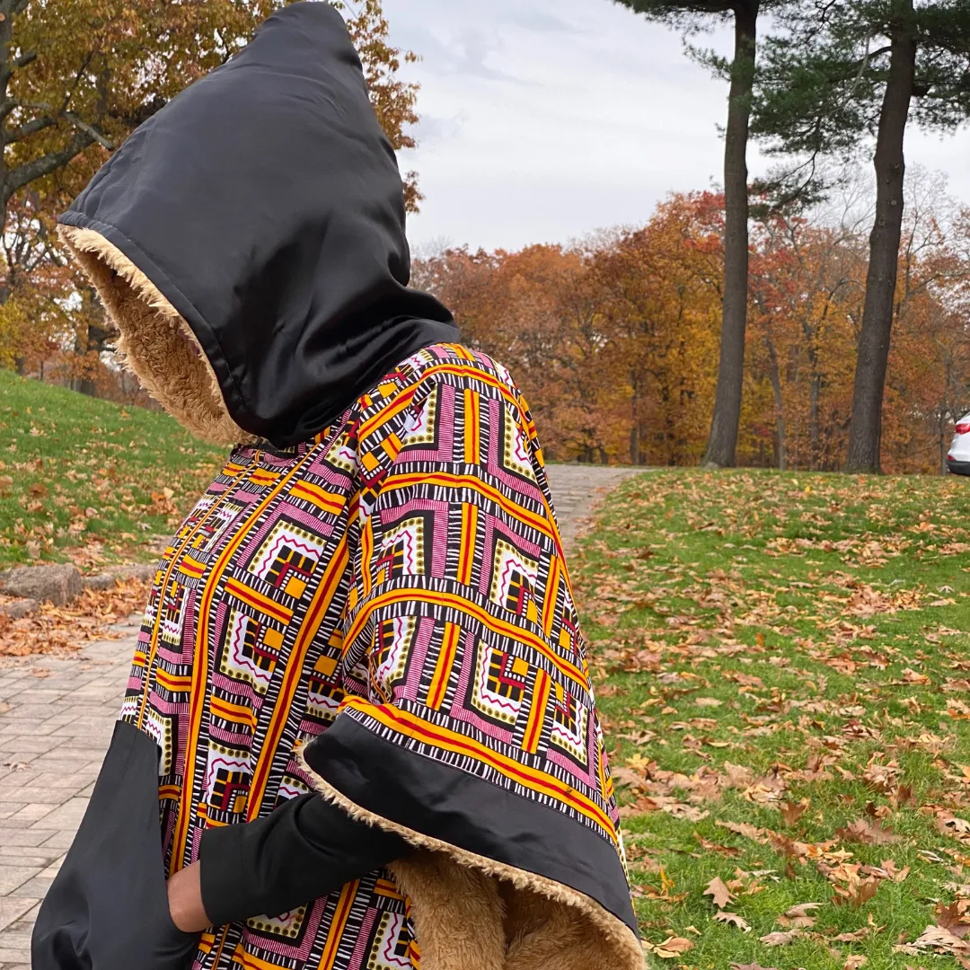 Hoodie Ponchos Anita African Print Wears