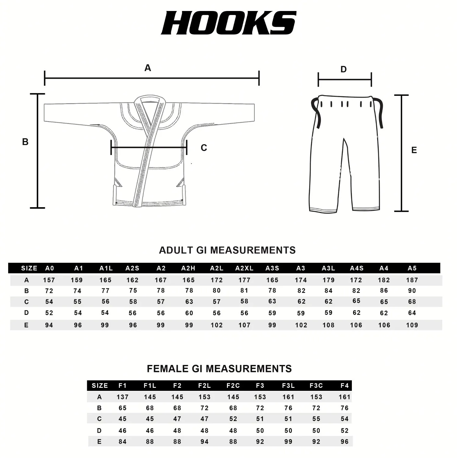 Hooks BJJ GI - Ultra Light - Black w/ Gold