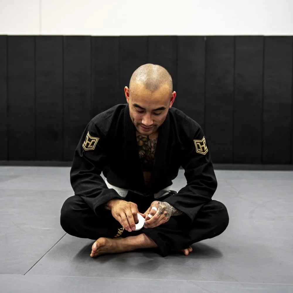 Hooks BJJ GI - Ultra Light - Black w/ Gold