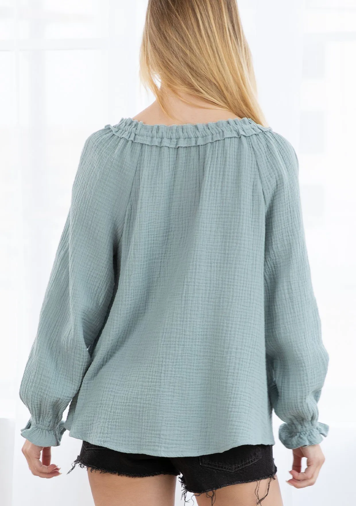 In The Clouds Peasant Top
