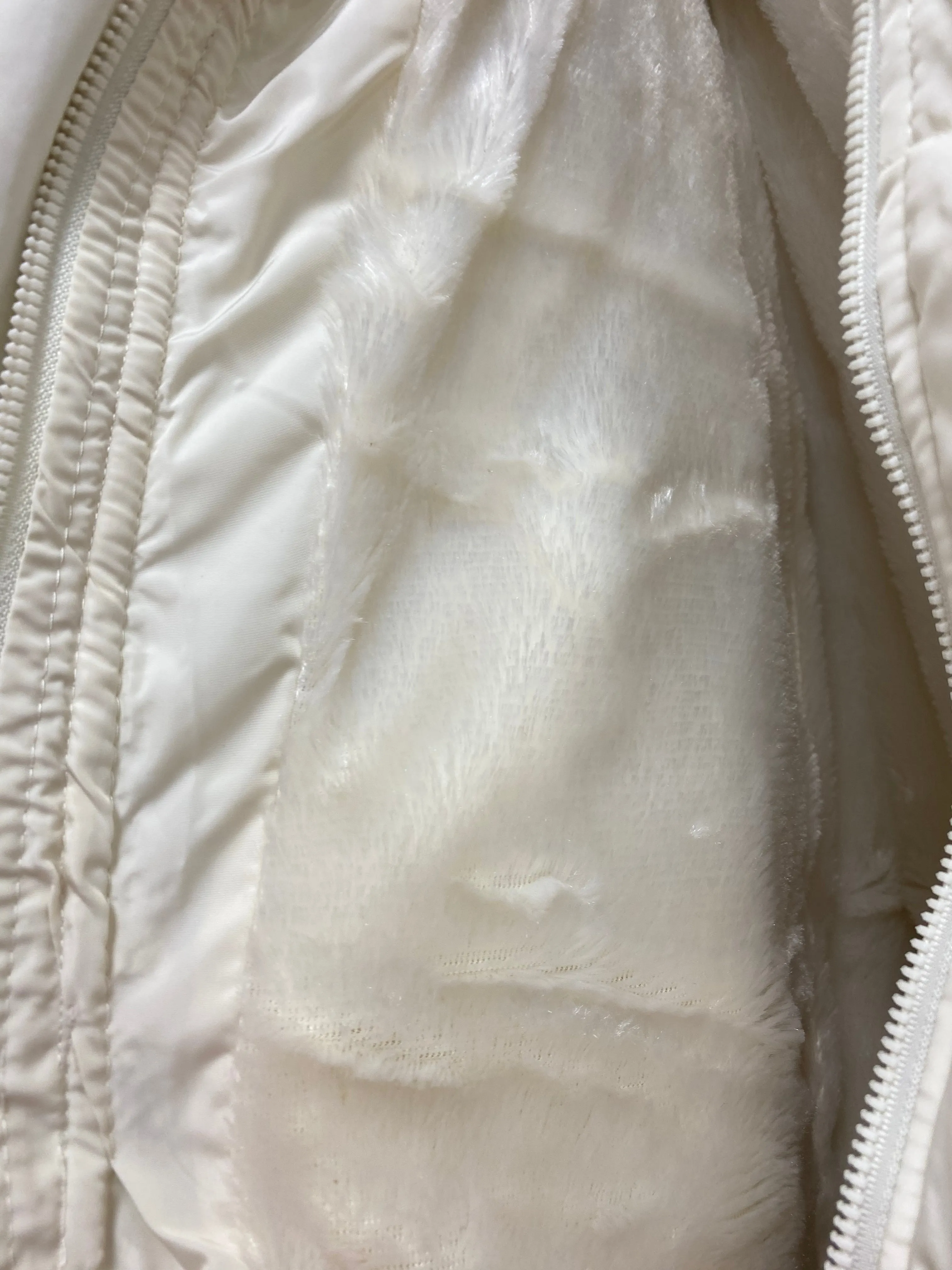 Ivory Long Puffer Vest