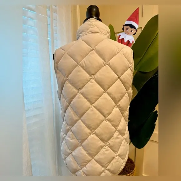 J Crew Down Puffer Vest in Gray, Medium