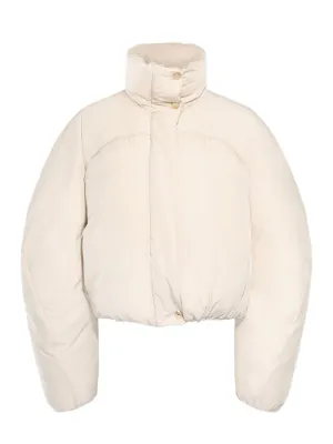 Jacquemus La Doudoune Courte Caraco in Off-White