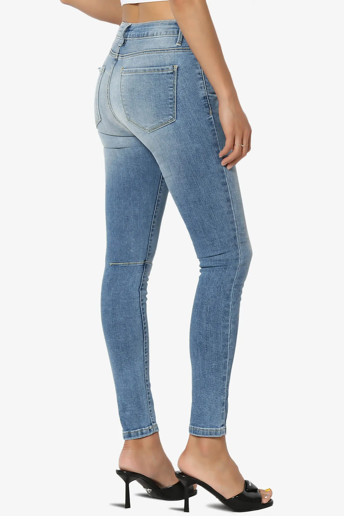 Jigott Knee Dart Washed Skinny Jeans