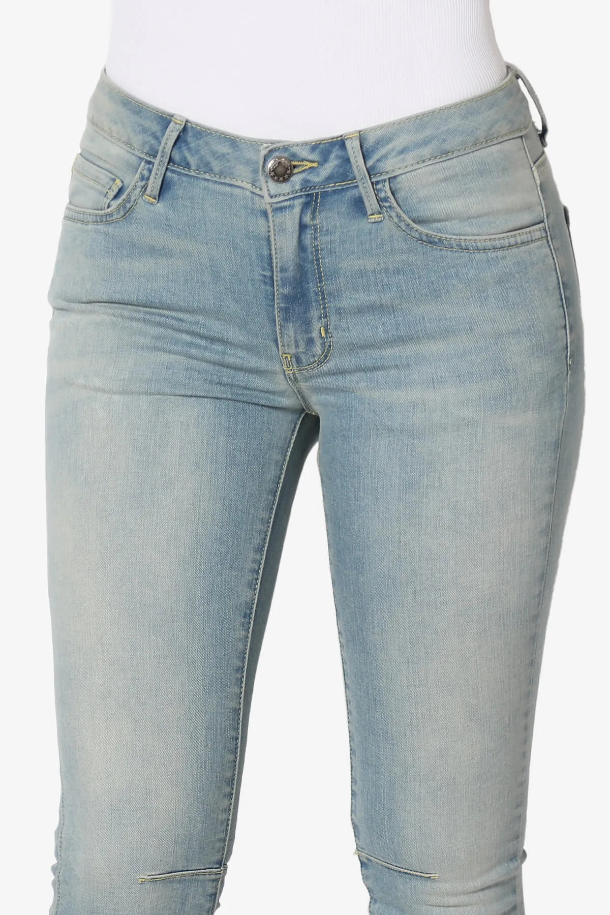 Jigott Knee Dart Washed Skinny Jeans