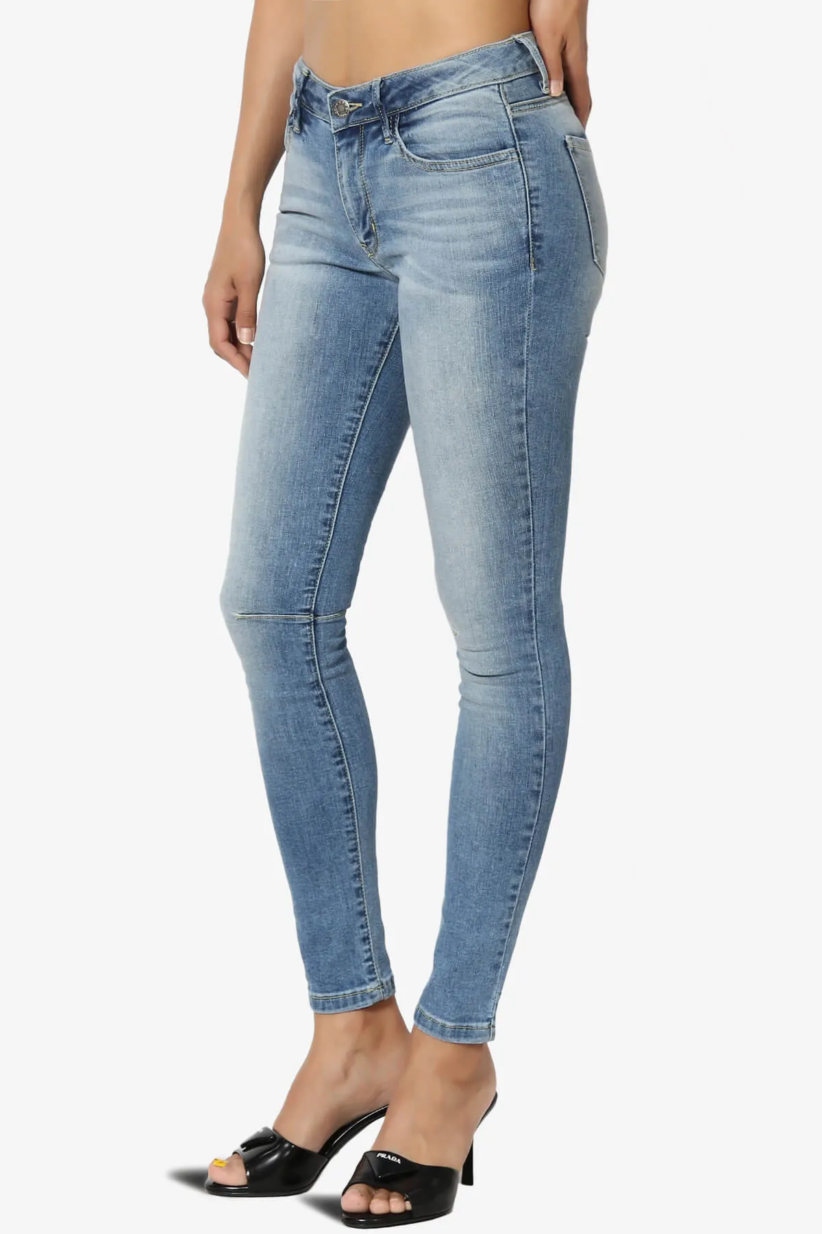 Jigott Knee Dart Washed Skinny Jeans