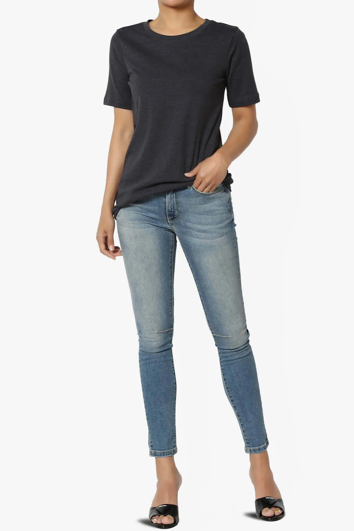 Jigott Knee Dart Washed Skinny Jeans