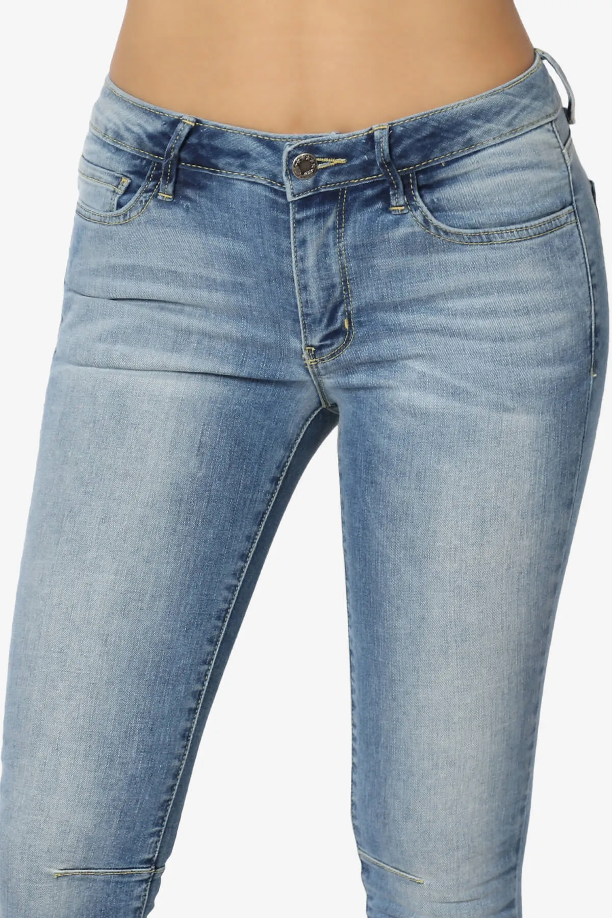 Jigott Knee Dart Washed Skinny Jeans