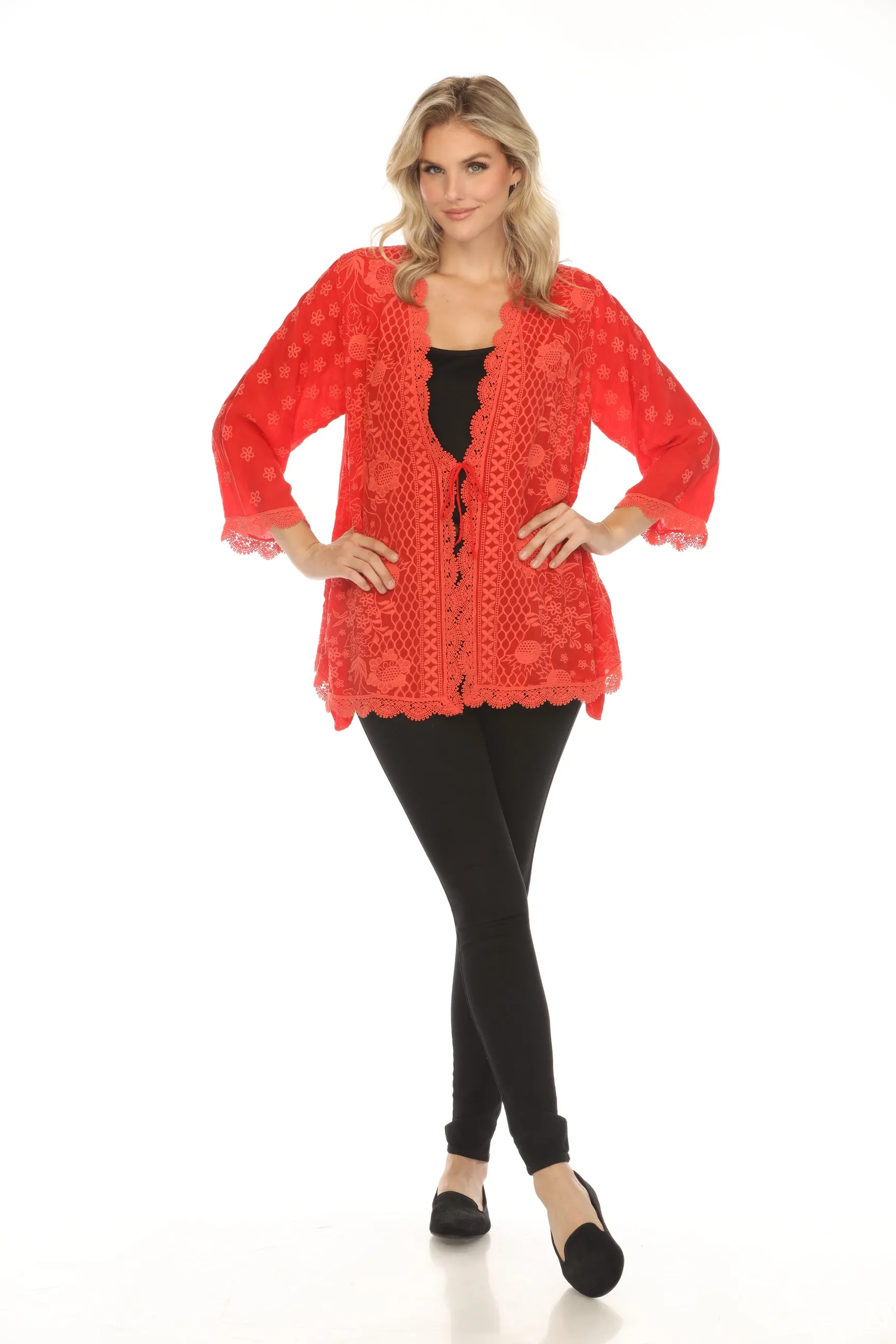 Johnny Was Fleur Du Jour Embroidered Kimono C41024 *
