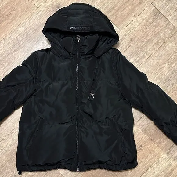Karl Lagerfeld Down Puffer Coat with Hood