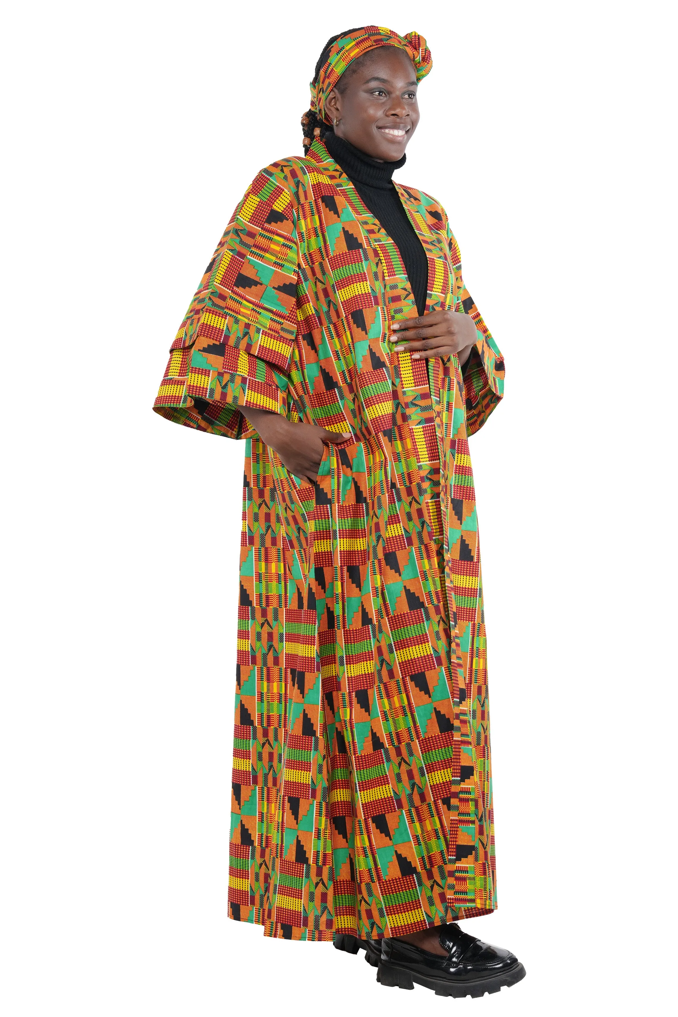 Kente Long Duster | Robe