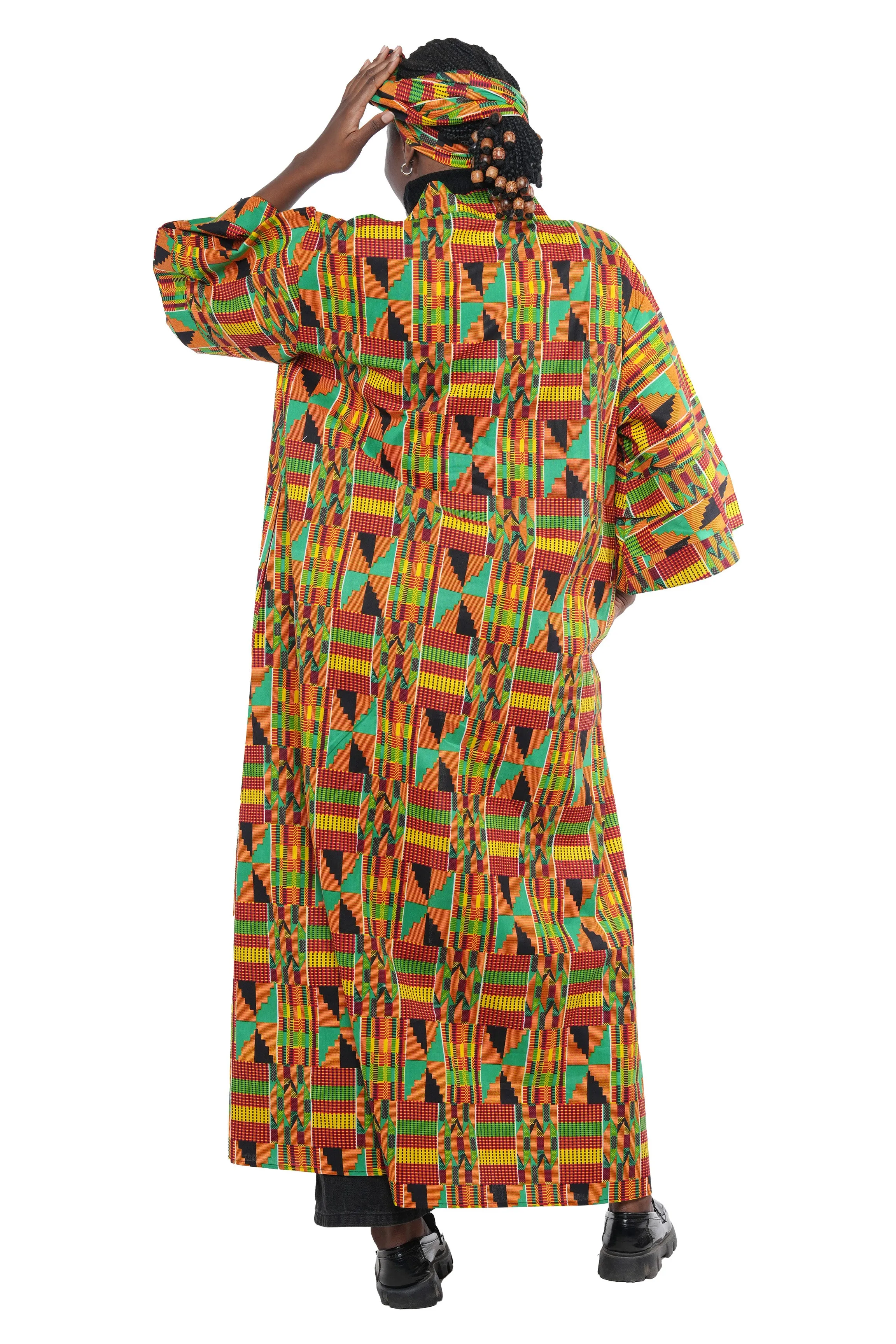 Kente Long Duster | Robe