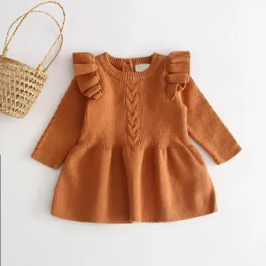 Knitted Ruffled Dress