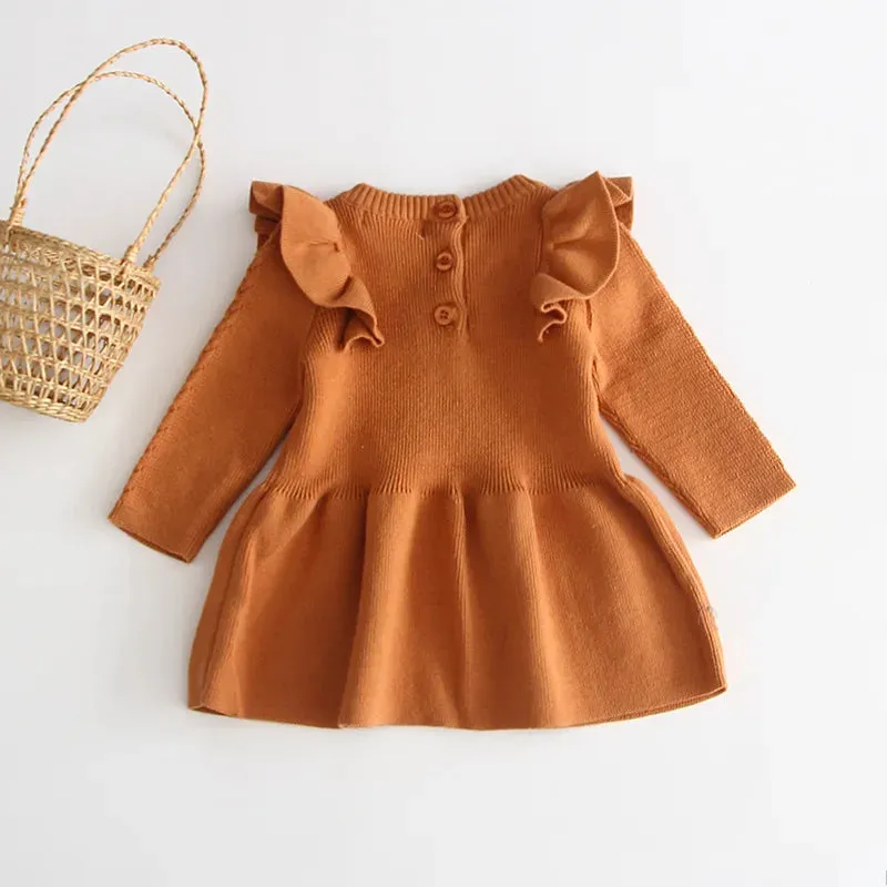 Knitted Ruffled Dress