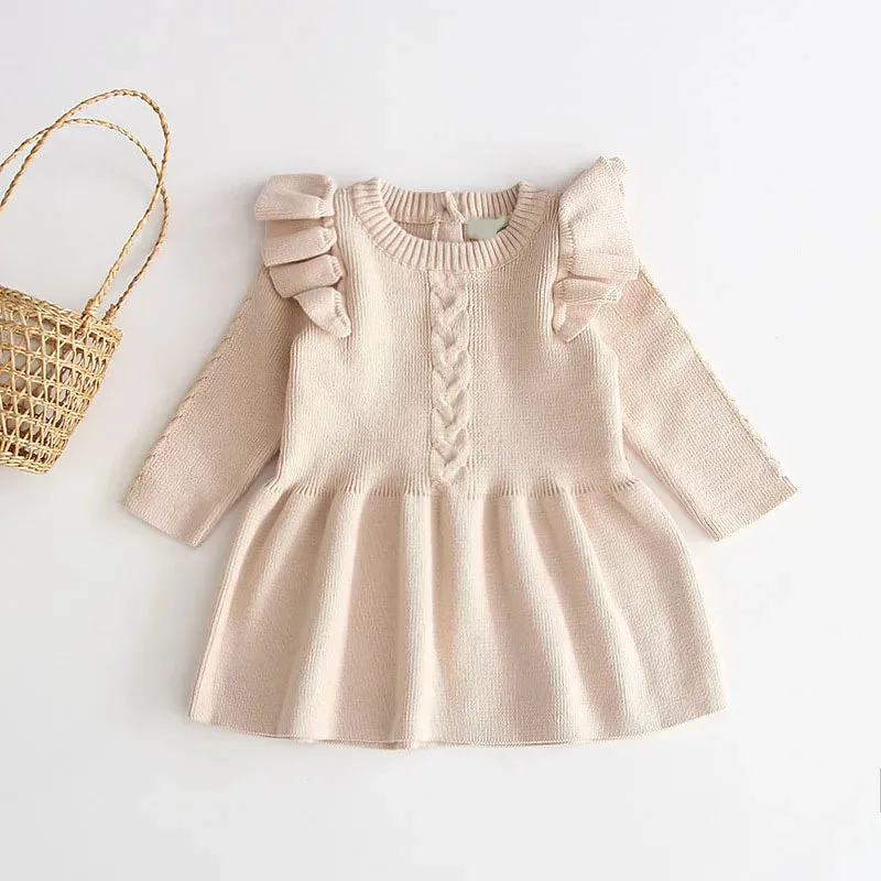 Knitted Ruffled Dress
