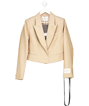 L.A SPACE Beige Harlow Cropped Blazer UK XS/S