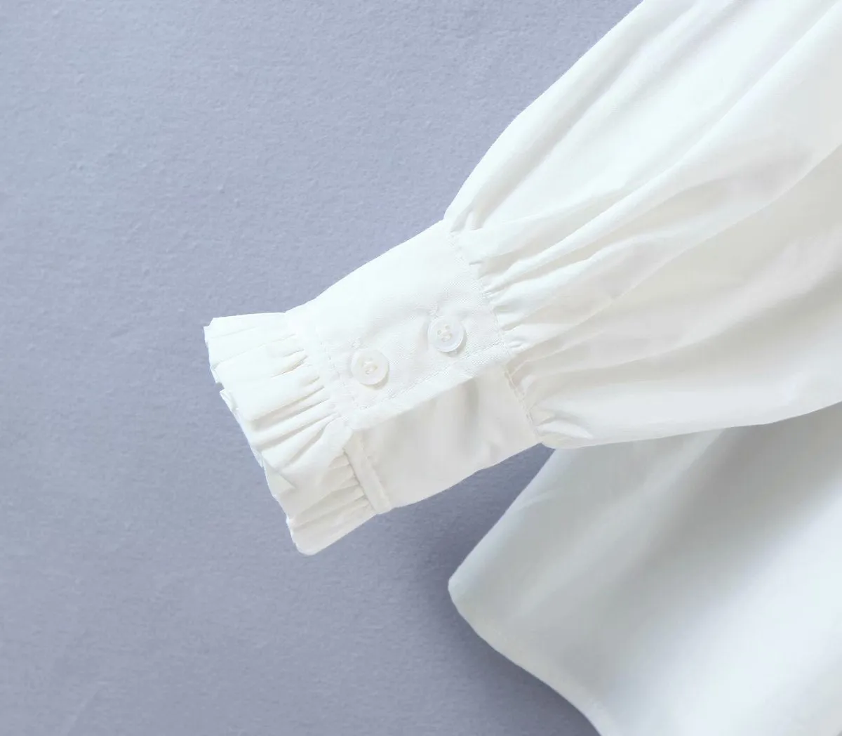 Lace Peter Pan Collar Single-breasted Shirts Blouses