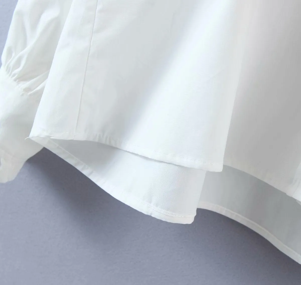 Lace Peter Pan Collar Single-breasted Shirts Blouses