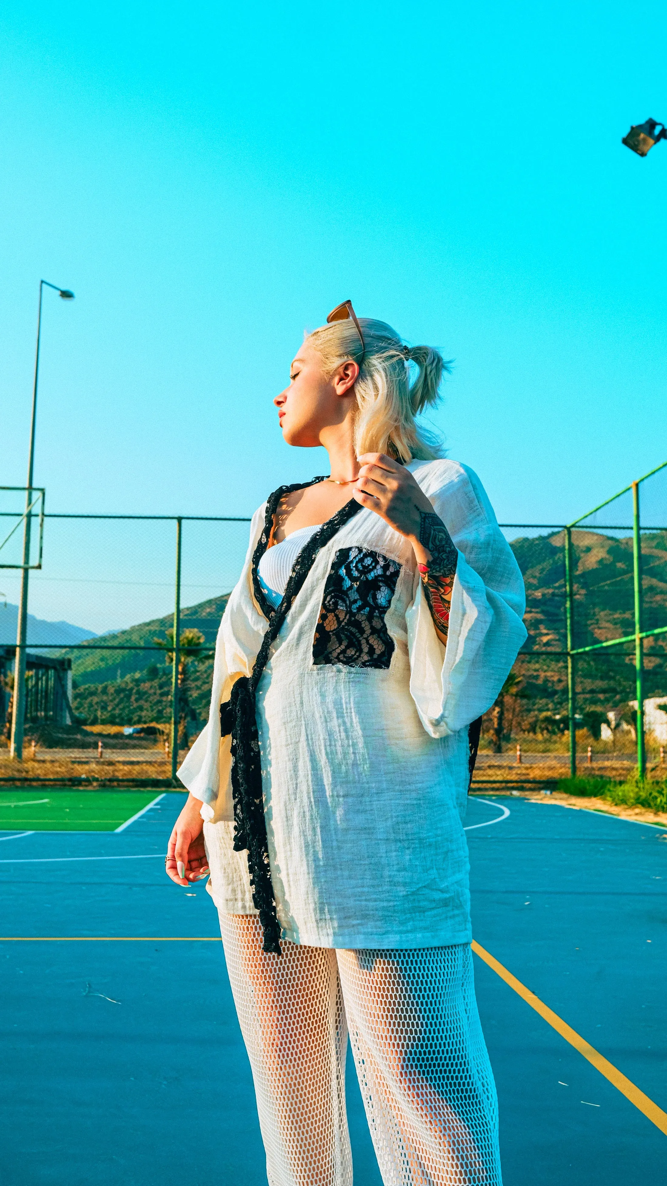 Lacy Muslin Kimono