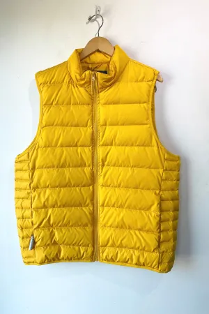 Land's End Mens Yellow Puffer Vest