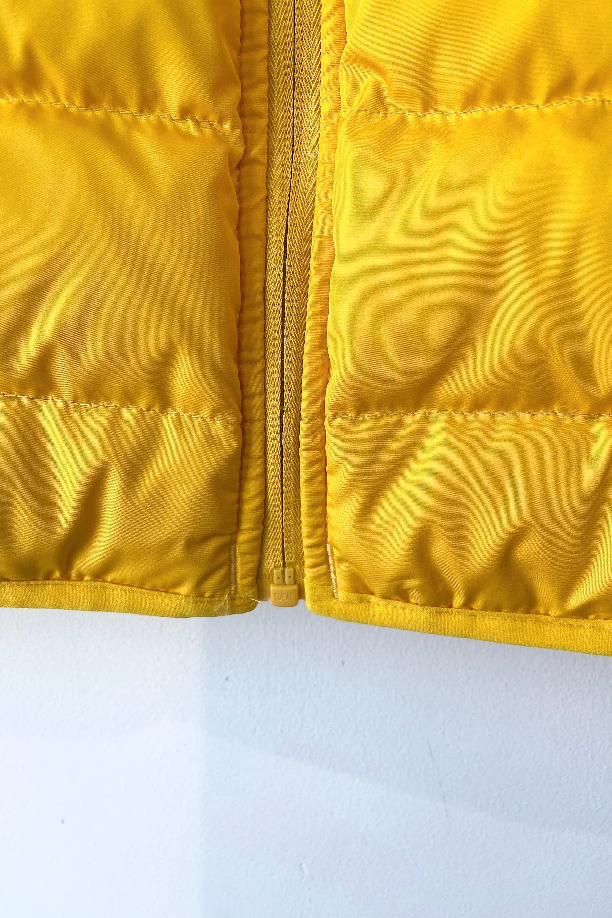 Land's End Mens Yellow Puffer Vest