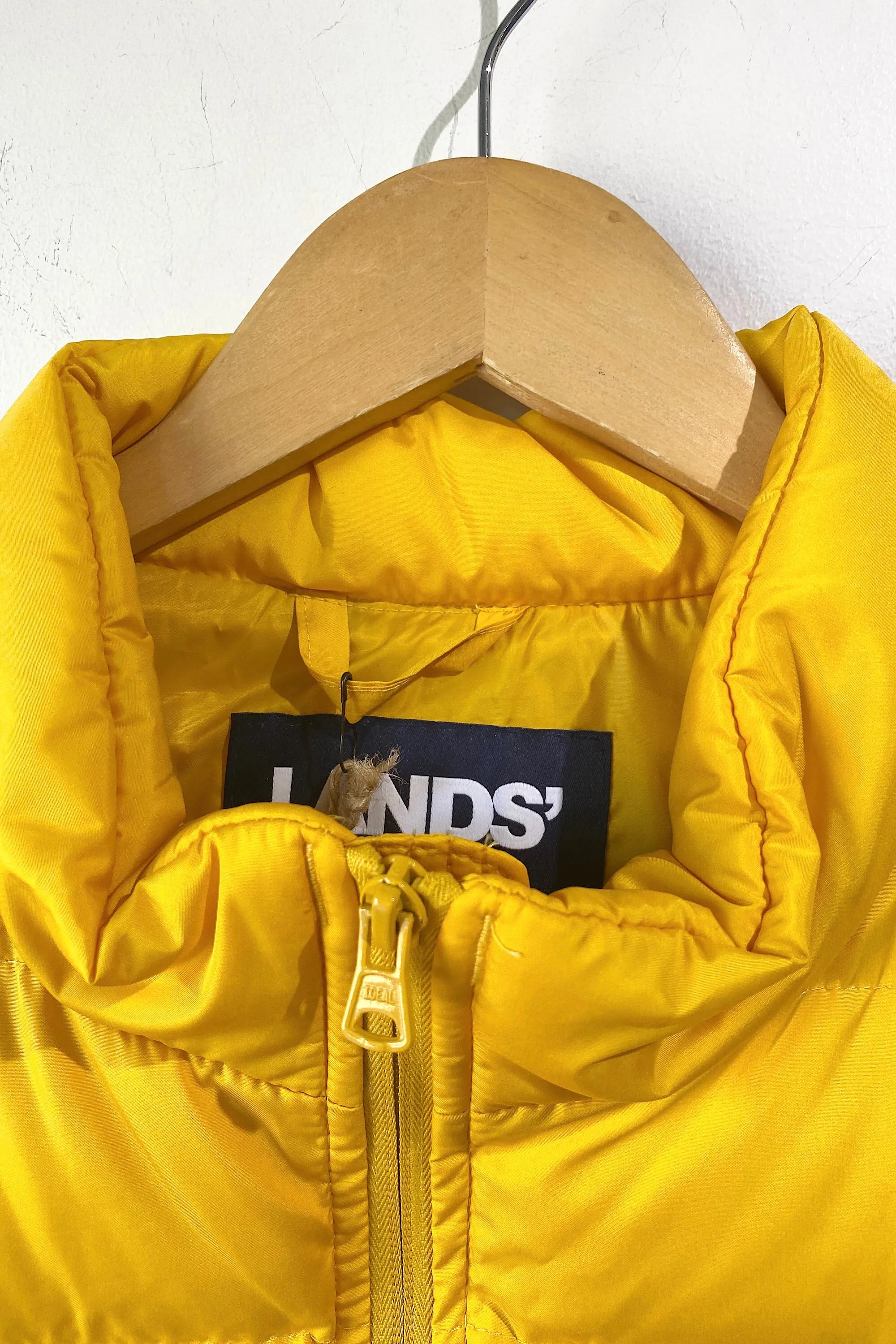 Land's End Mens Yellow Puffer Vest