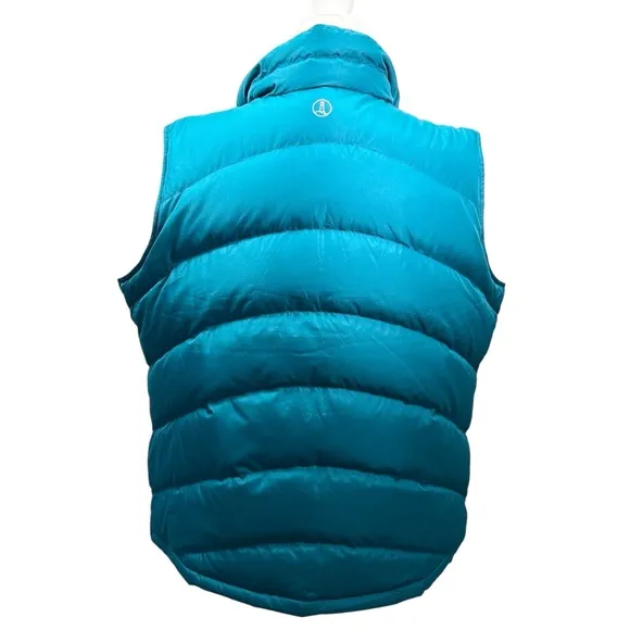 Lands’ End Teal Down Puffer Vest, XL Adriatic Blue