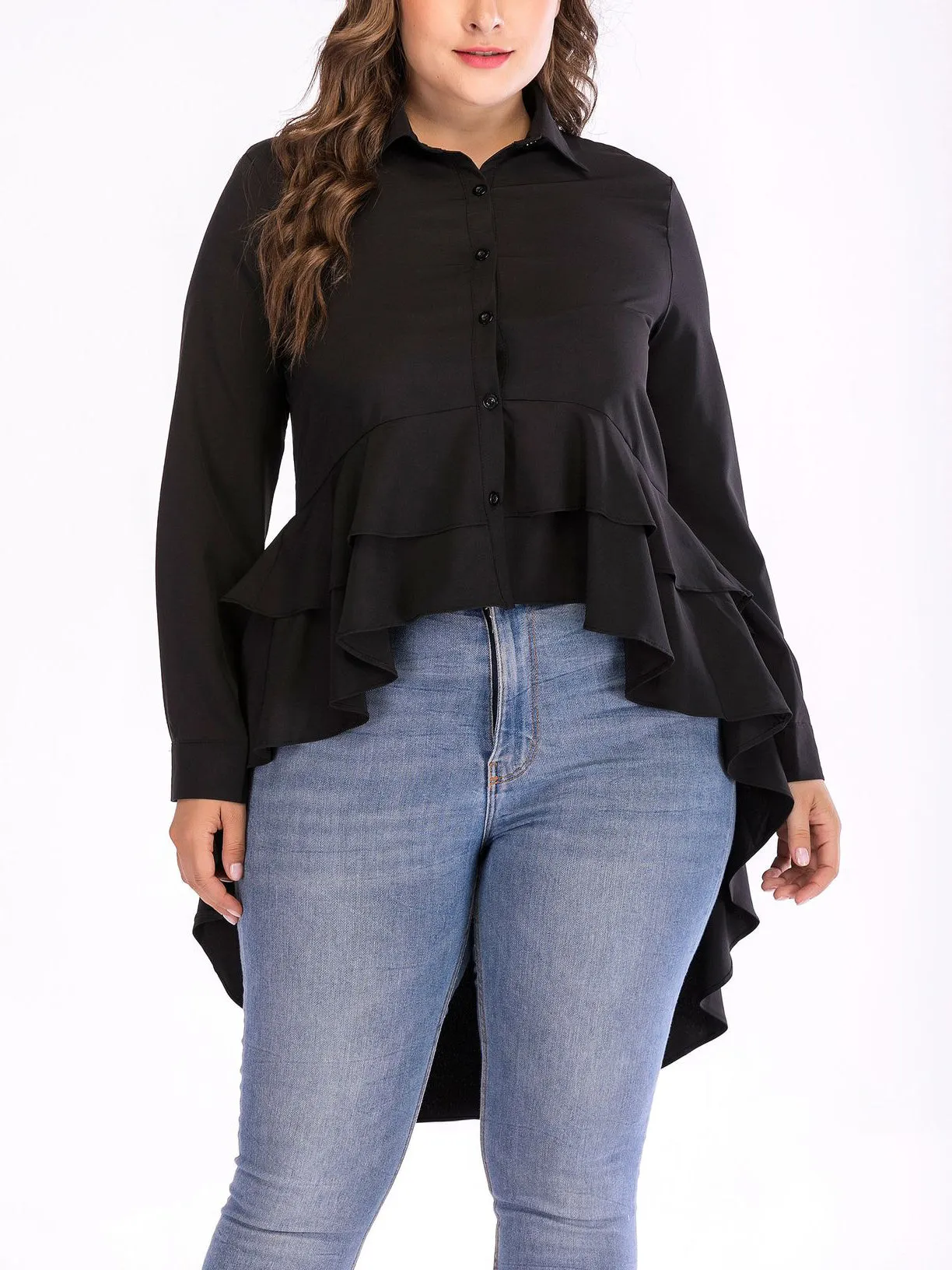 Large Size Autumn Long Sleeve Blouse