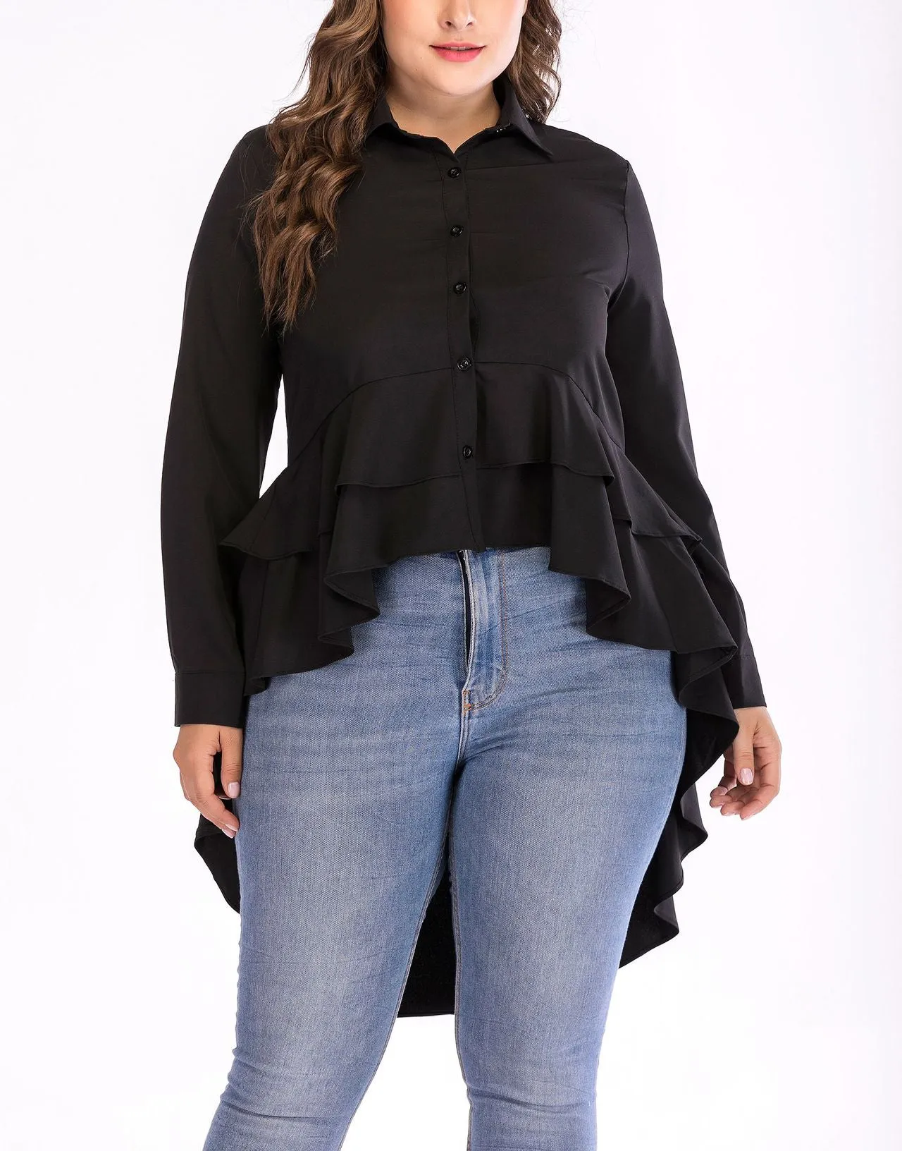 Large Size Autumn Long Sleeve Blouse
