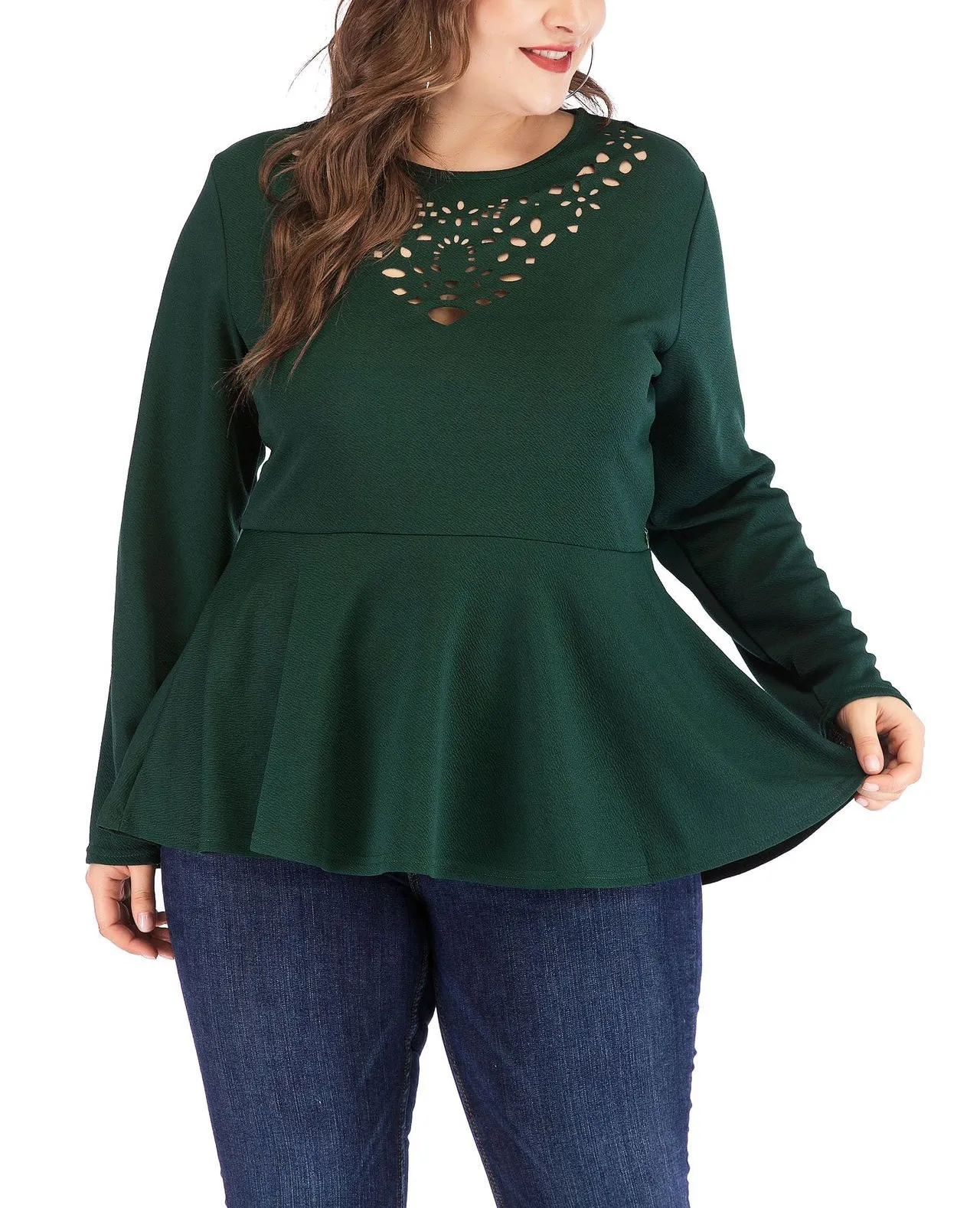 Large Size Long Sleeve Women's T-shirt