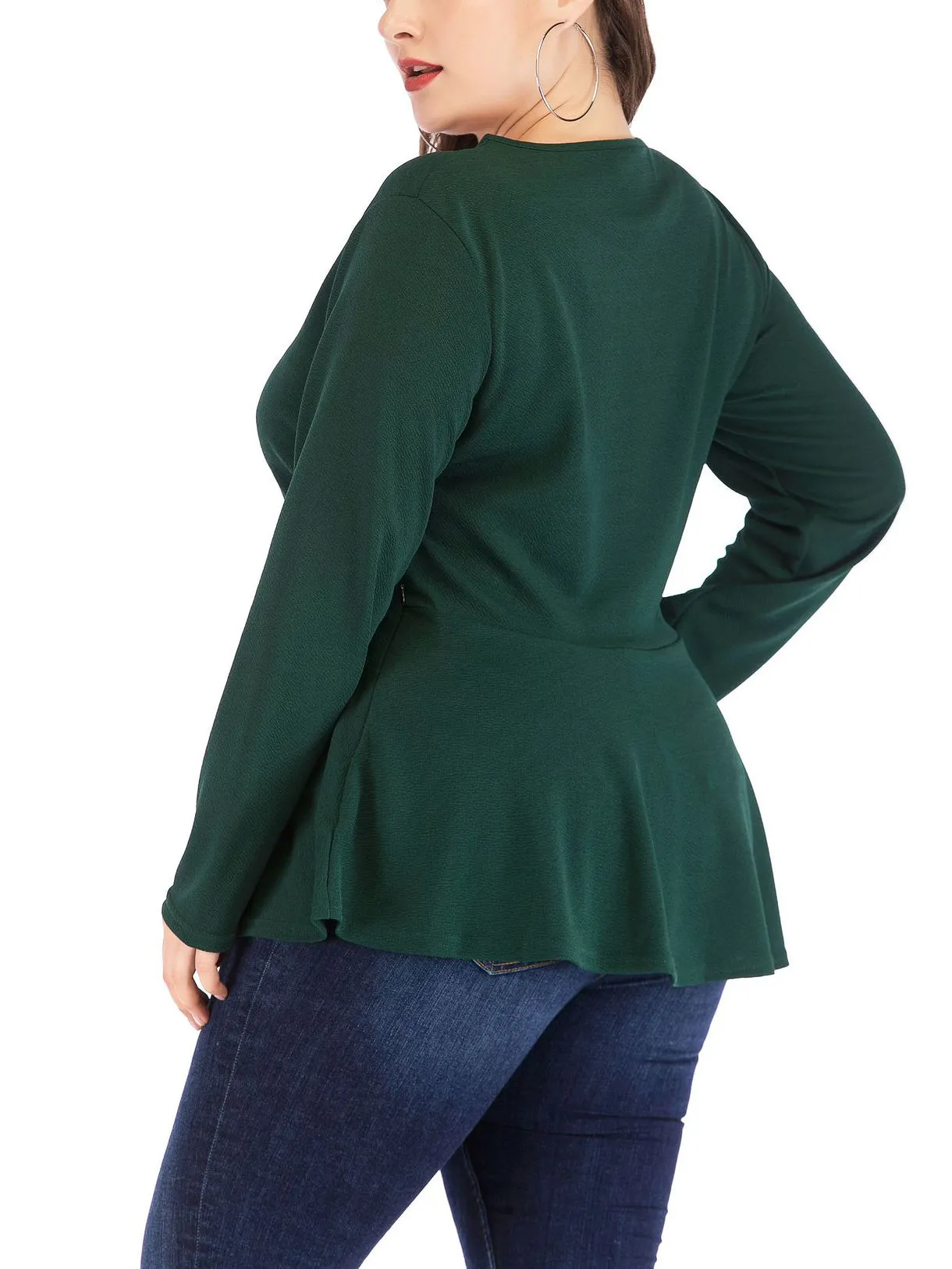 Large Size Long Sleeve Women's T-shirt