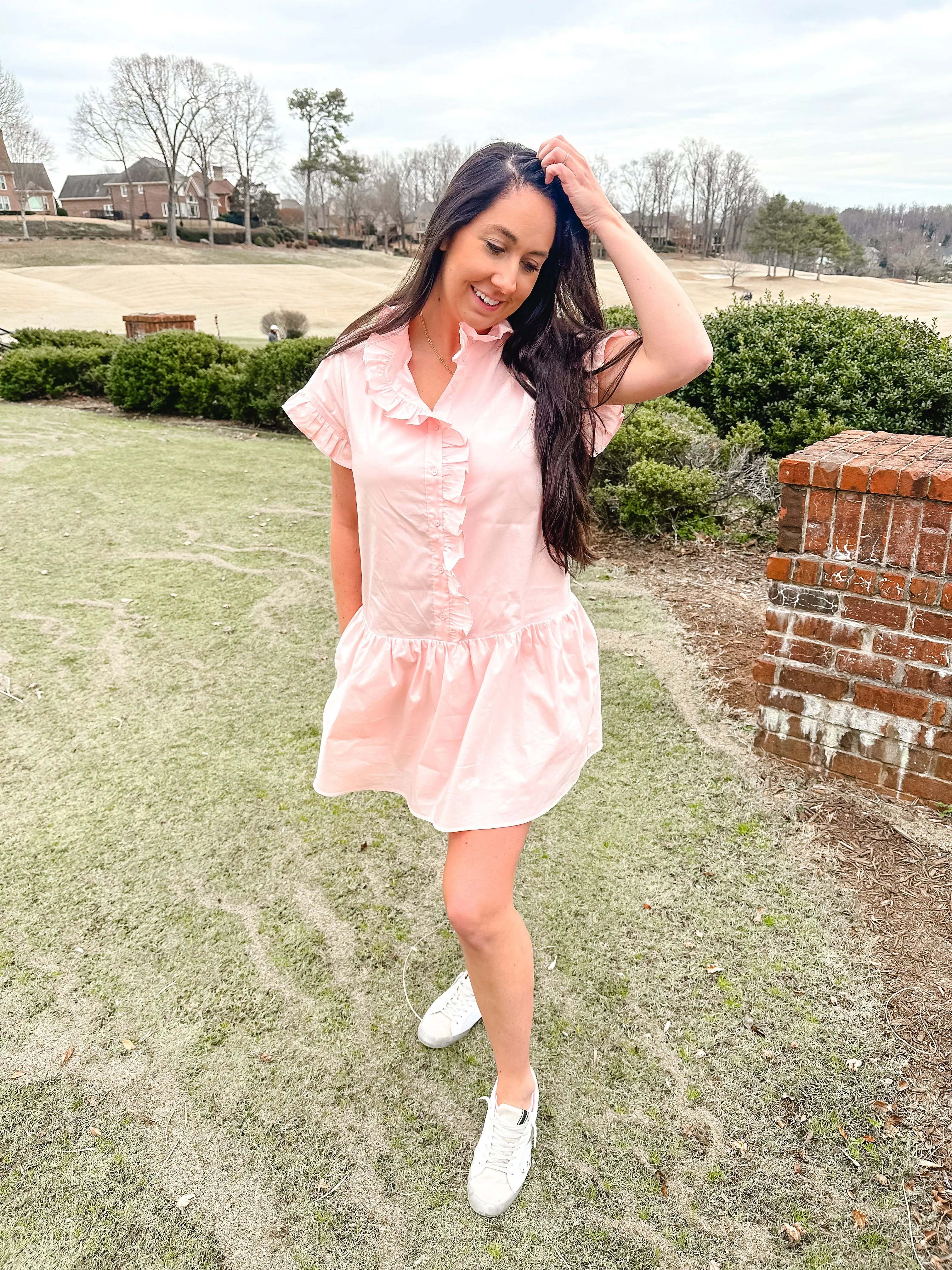 Light Pink Ruffled Dress