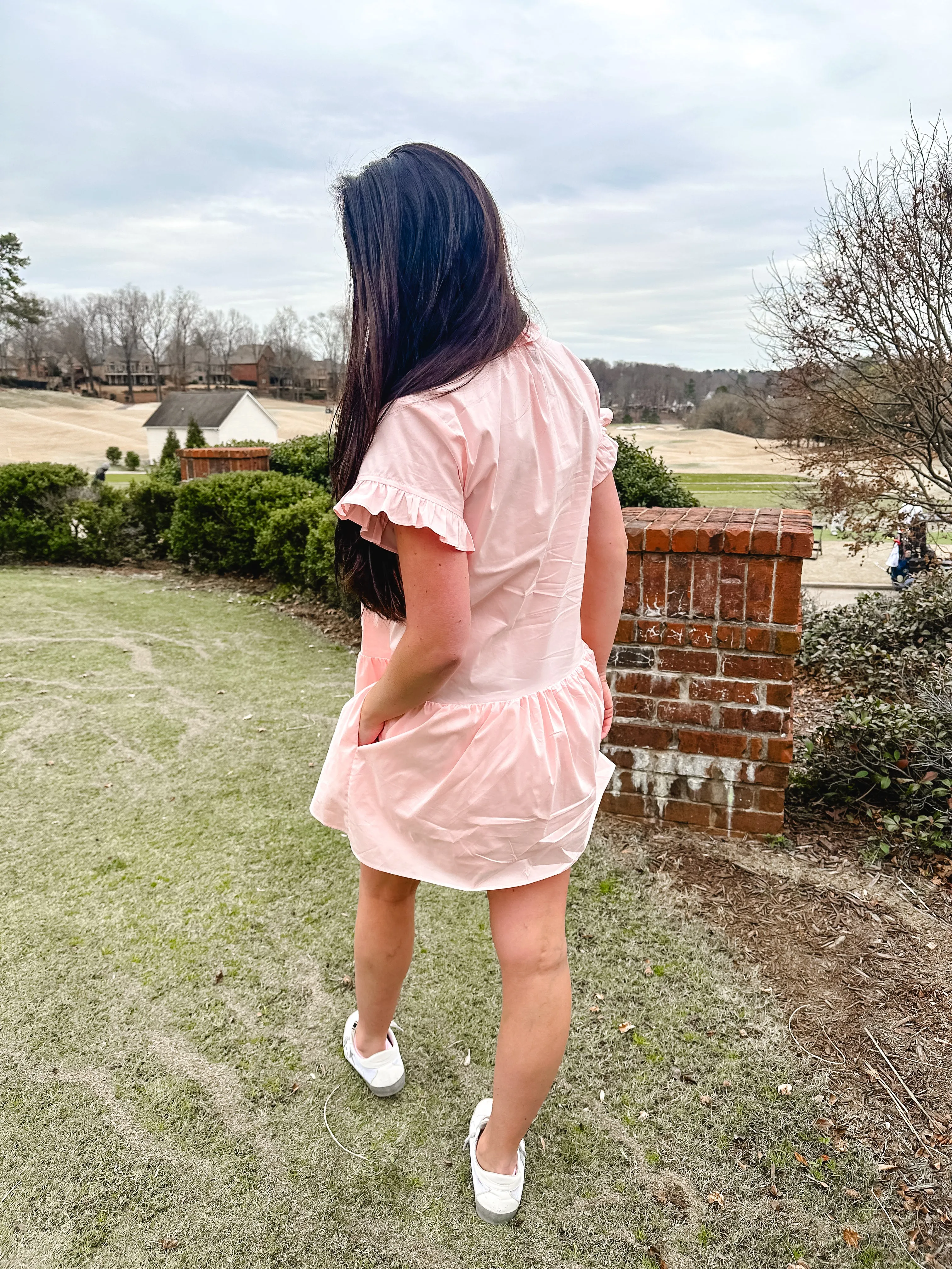 Light Pink Ruffled Dress