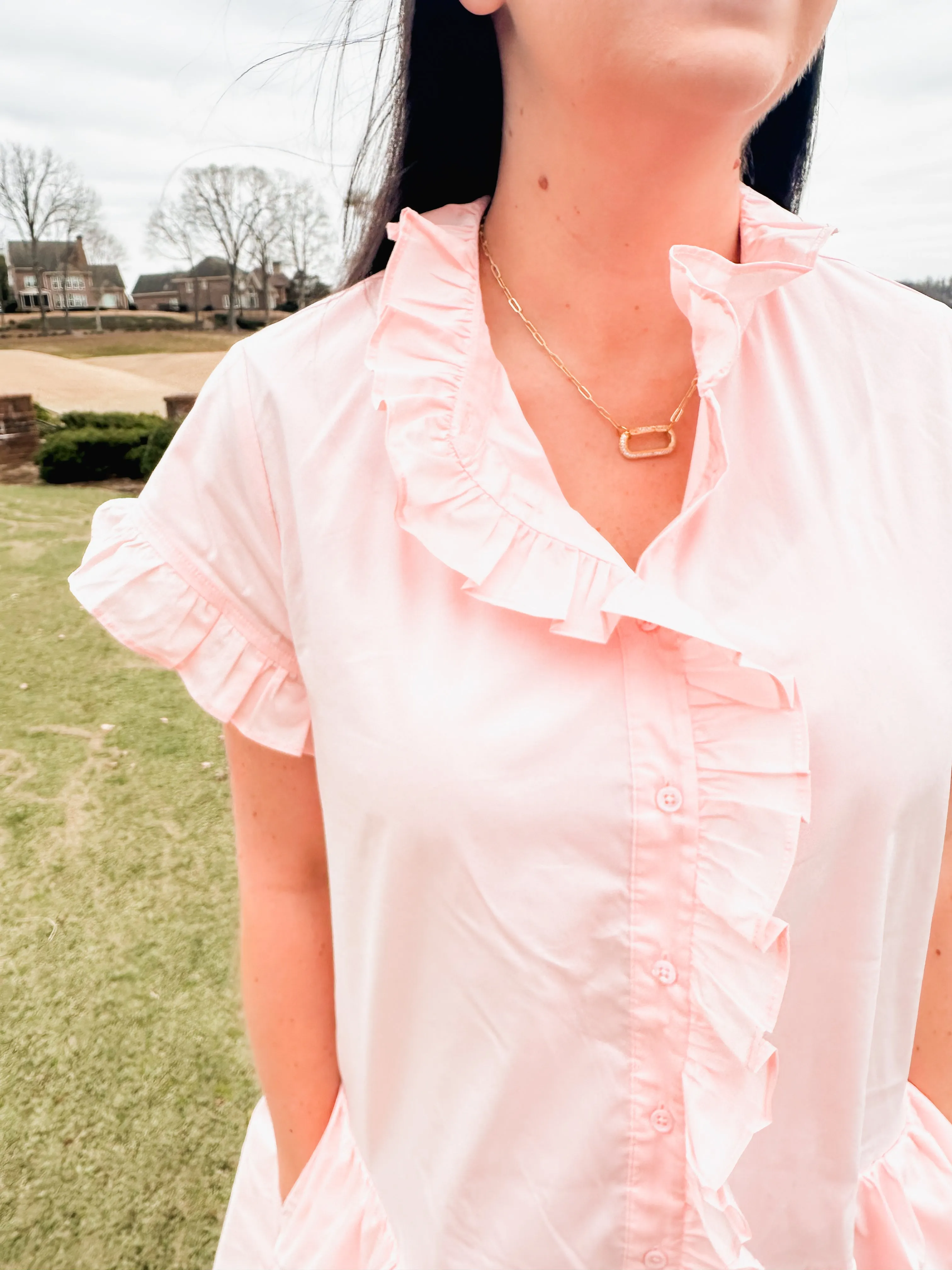 Light Pink Ruffled Dress