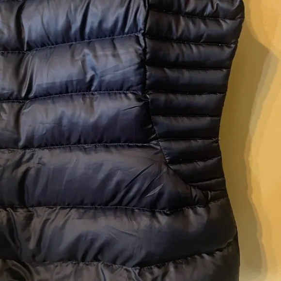 Lilly Pulitzer Allie Packable Midnight Puffer Down Feather Filled Vest Sz M G