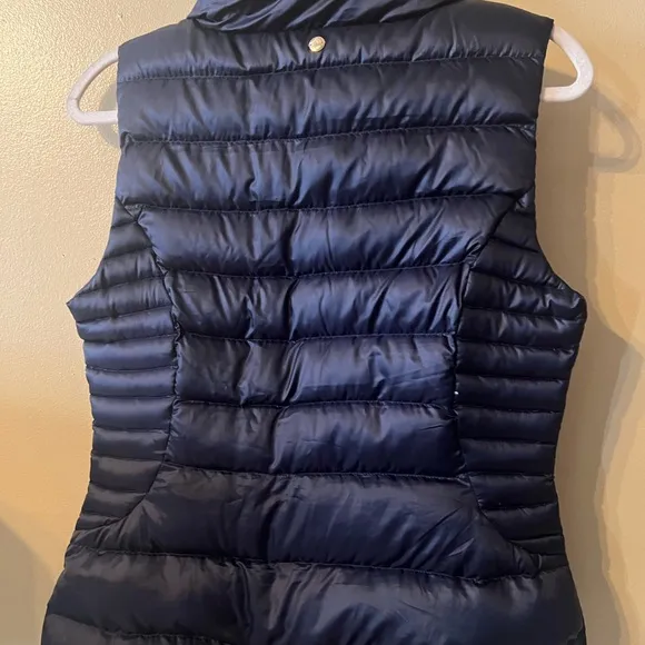 Lilly Pulitzer Allie Packable Midnight Puffer Down Feather Filled Vest Sz M G
