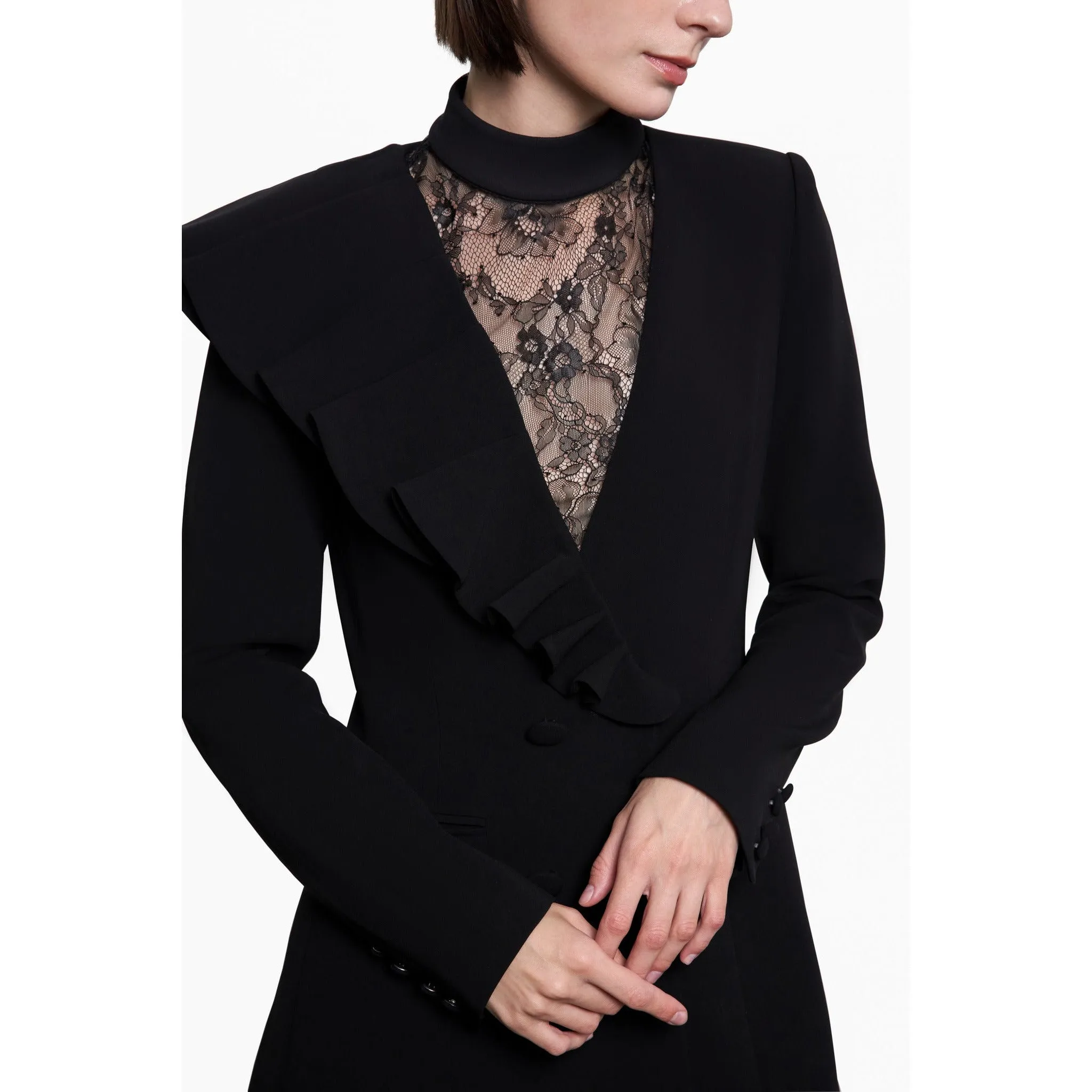 Lima Ruffled blazer dress
