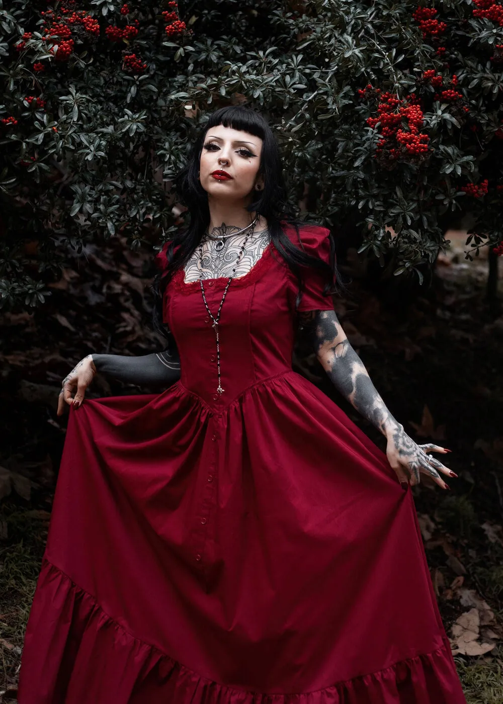 Lively Ghosts Versailles 70's Dress Red